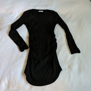 LNA black long sleeve mini dress, XS